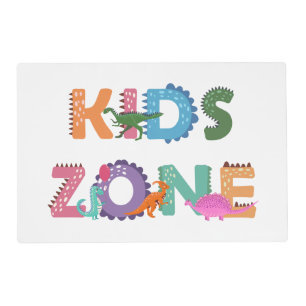 Kids Zone Dinosaurs Placemat