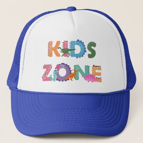 Kids Zone Dinosaurs Trucker Hat