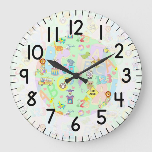 Kids Zone Large Clock (Front)