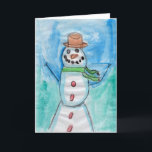 KidsArt fo CHOC - Snowman Happiness Thank You Card<br><div class="desc">KidsArt artist, Cayden, was born with multiple heart defects, for which he underwent two surgeries with his wonderful CHOC care team. Today, Cayden is an active 1st grader who is learning to speak Mandarin. In school, he’s known for being social, showing kindness, being sharp witted and always willing to help...</div>
