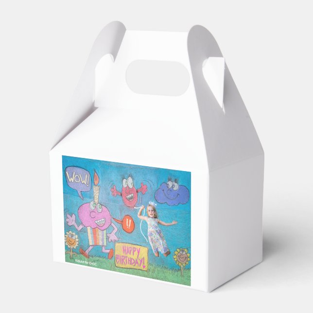 KidsArt for CHOC - Birthday Celebration Favor Boxes (Front Side)