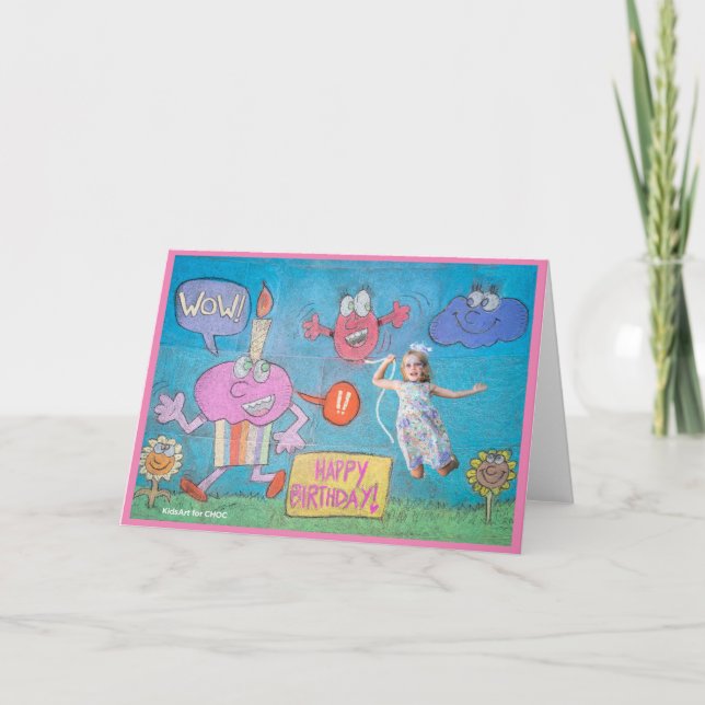 KidsArt for CHOC - Birthday Celebration Thank You Card (Front)