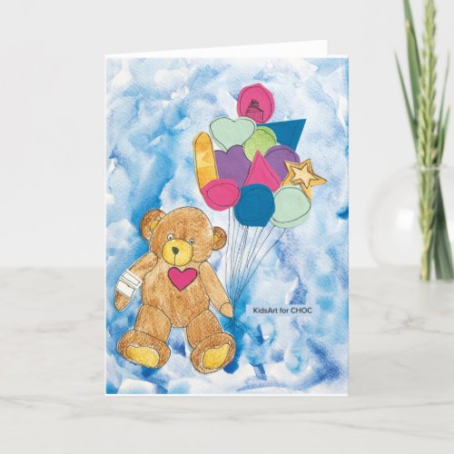 KidsArt for CHOC _ Chocos Birthday Balloons Thank You Card