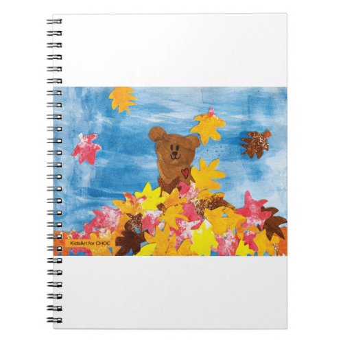 KidsArt for CHOC _ Fall Leaves Bear Notebook