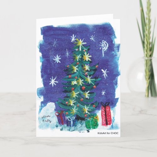 KidsArt for CHOC _ Oh Christmas Tree Thank You Card