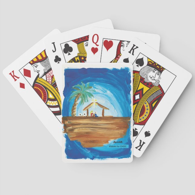 KidsArt for Choc - Peace on Earth Poker Cards (Back)