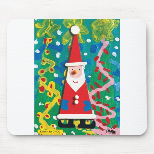 KidsArt for CHOC _ Santas Winter Wonderland Mouse Pad