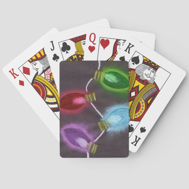 KidsArt for CHOC - Shine Bright Christmas Lights Poker Cards (Back)