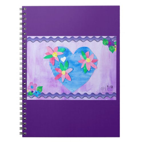 Kidsart for CHOC _ Spring Time Heart Notebook