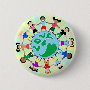 KidsLoveGlobe Pinback Button