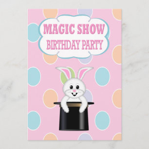 KidsMagic Show Birthday Party Invitations