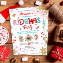 Kidsmas Winter Christmas Birthday Party Invitation