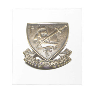 Kieffer commando - Badge 1st BFMC Notepad