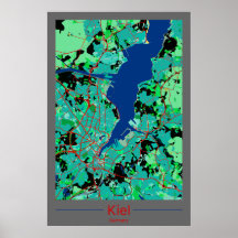 Kiel Contrasting City Maps