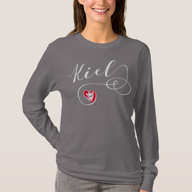 Kiel Heart, Germany, Schleswig-Holstein T-Shirt (Front)
