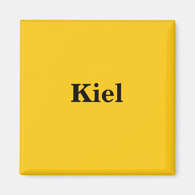 Kiel Magnet Schild Gold Gleb (Front)