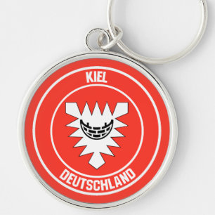 Kiel Round Emblem Keychain
