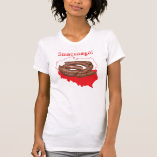 Kielbasa Smacznego Polish Map T-Shirt