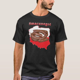Kielbasa Smacznego Polish Map T-Shirt