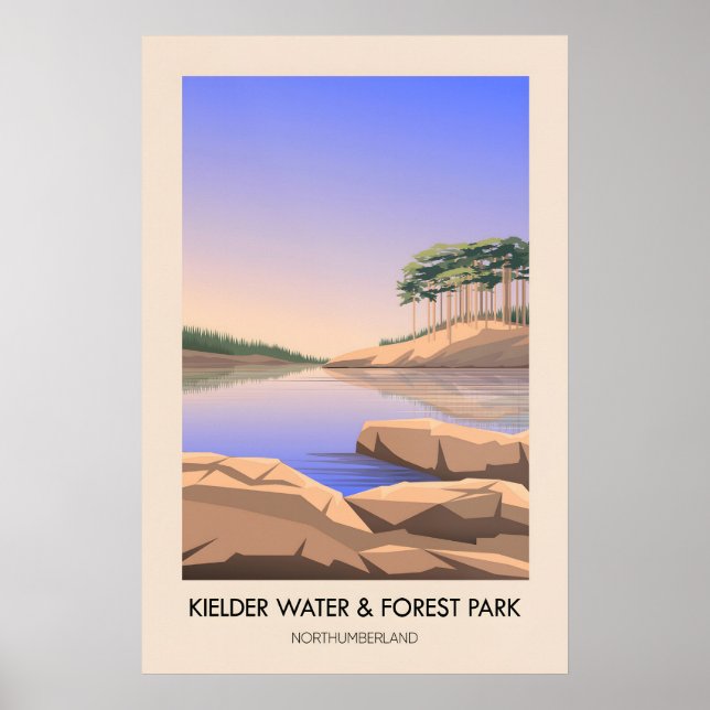 Kielder Water and Forest Park Northumberland Poster (Front)