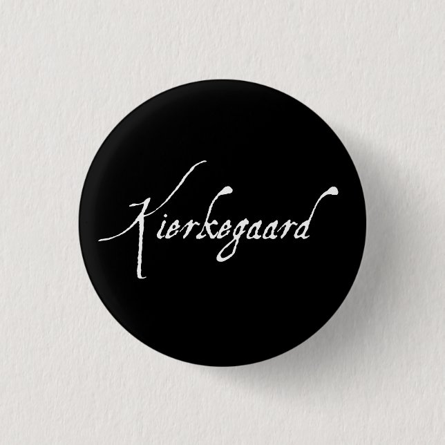 "KIERKEGAARD" 1.25-inch Button (Front)
