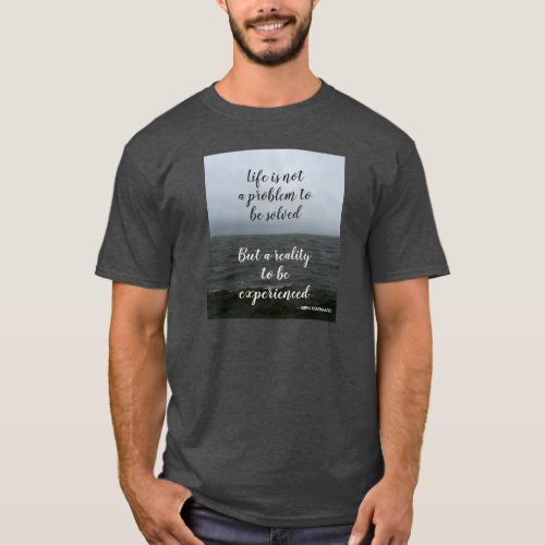 Kierkegaard Philosophy Life Quote T_Shirt