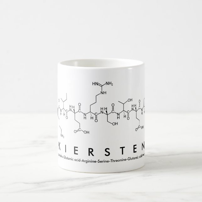 Kiersten peptide name mug (Center)