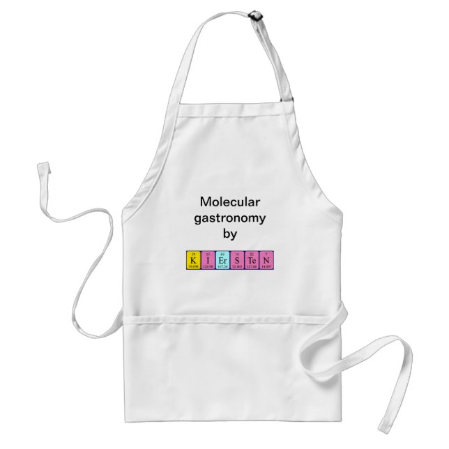 Kiersten periodic table name apron (Front)