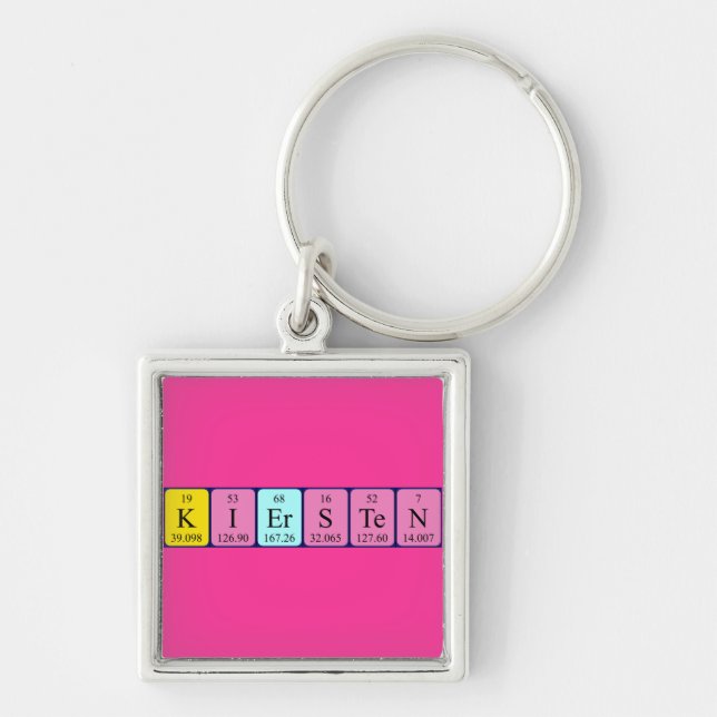 Kiersten periodic table name keyring (Front)