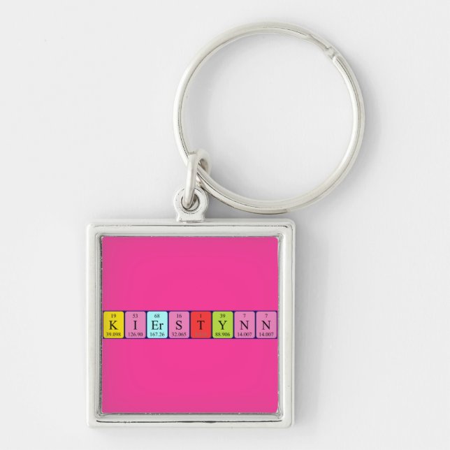 Kierstynn periodic table name keyring (Front)
