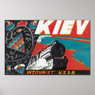 Kiev Intourist USSR Poster