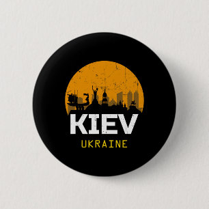 Kiev Ukraine - Uni - Black - Small - Short Sleeve Button