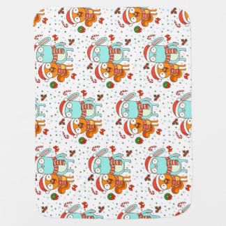 Kiff and Barry Holiday Baby Blanket