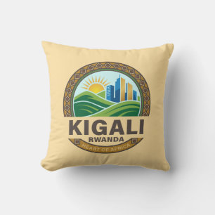 Kigali Rwanda Africa Throw Pillow
