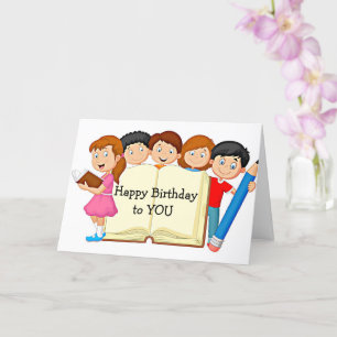 KIIDS ALL AGREE U SHOULD HAVE HAPPY BIRTHDAY CAR CARD