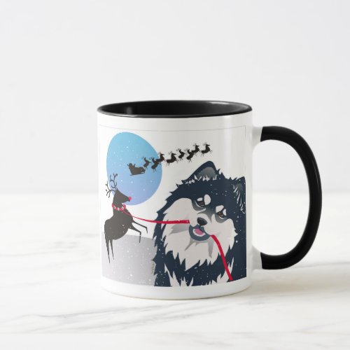 KIITOS SANTA_ Finnish Lapphund Mug_choose style Mug