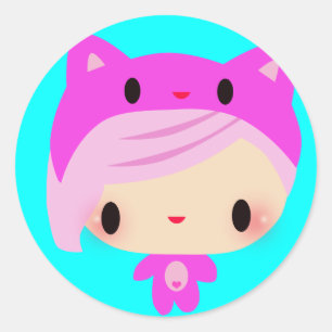 Kiki-Chan Classic Round Sticker