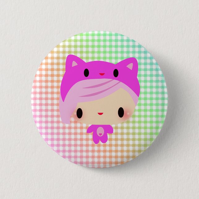 Kiki-Chan Pinback Button (Front)