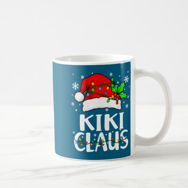 Kiki Claus Christmas Lights Pajama Family Matching Coffee Mug (Right)