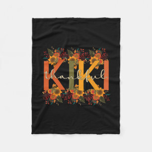 Kiki Grandmother Thanksgiving Kiki Grandma  Fleece Blanket