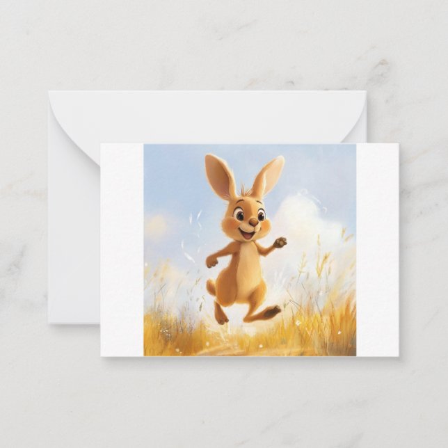 Kiki the Bunny Note Card (Front)
