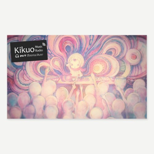 Kikuo Music Radio / Hoshi-kun DJ Sticker