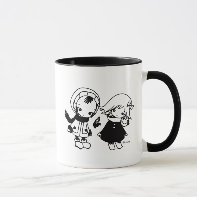 Kikuo Music Radio / Hoshi-kun Tsuki-chan Mug (Right)