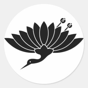 Kikutsuru Classic Round Sticker