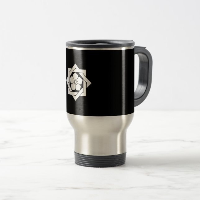 Kikyo in Combination Square Travel Mug (Front Right)