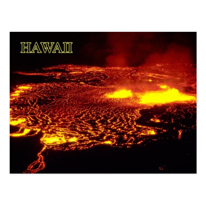 Kilauea Eruption, Hawaii Volcanoes National Park Post Card