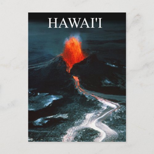 Kilauea eruption Hawaii Volcanoes National Park Postcard