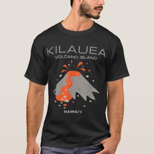 Kilauea Hawaii Volcano Island Modern Hawaiian Desi T_Shirt