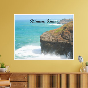 Kilauea Kauai Ocean Canvas Print