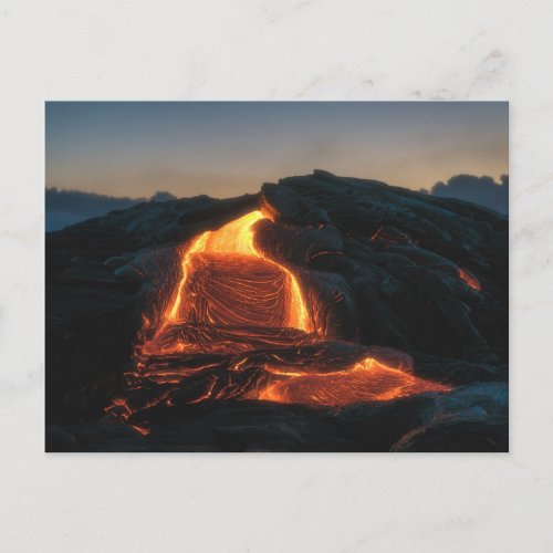 Kilauea Lava Flow Hawaii Volcano Eruption 2018 Postcard